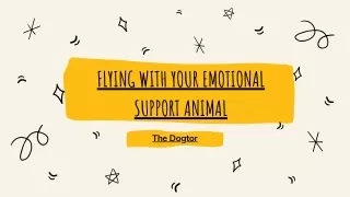 Flying with Your Emotional Support Animal