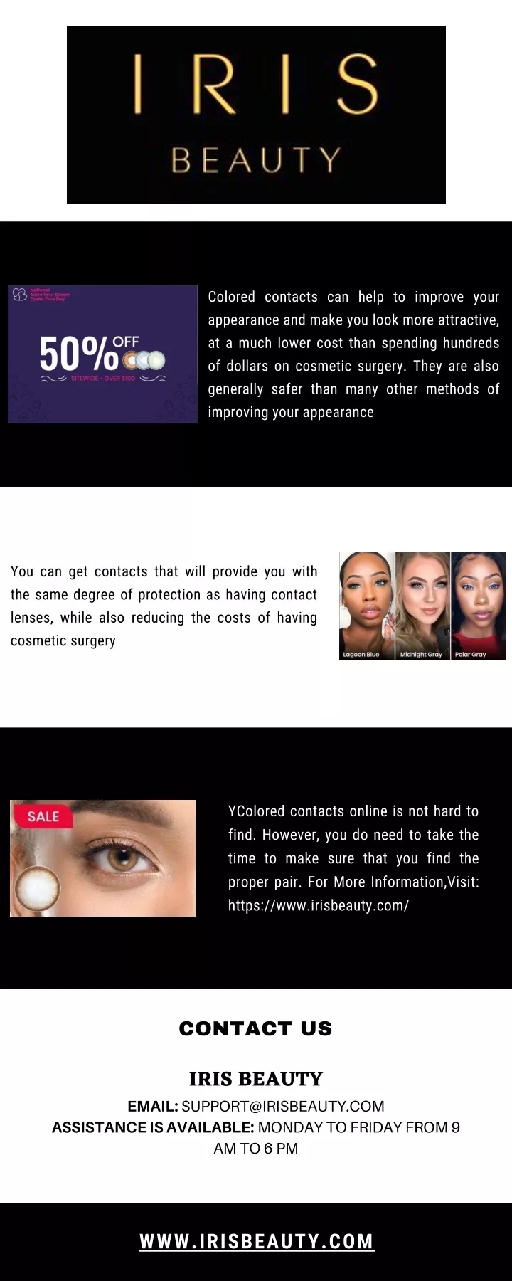 colored contacts can help to improve your