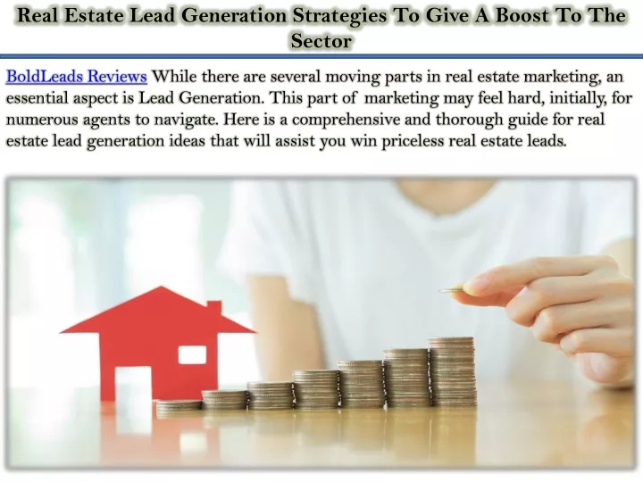 real estate lead generation strategies to give