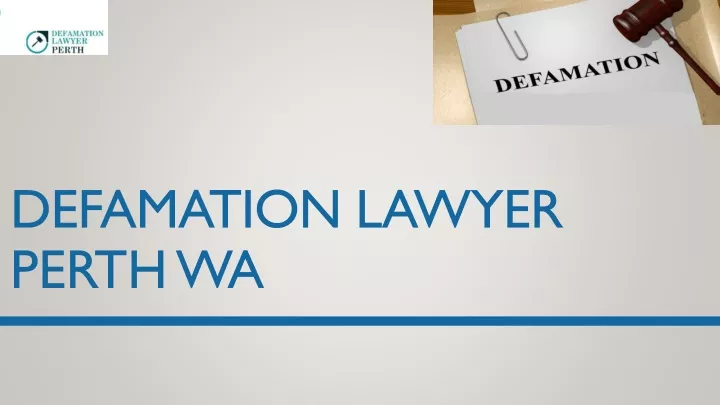 defamation lawyer perth wa