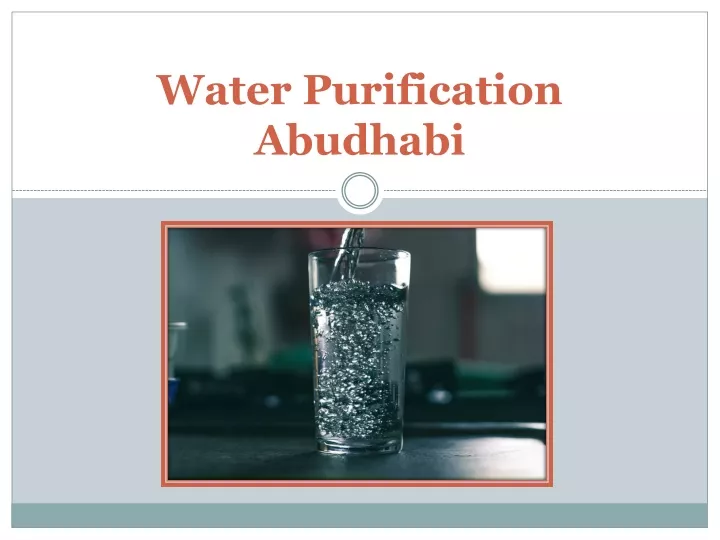 water purification abudhabi