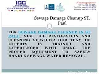 Water Damage Cleanup St Paul