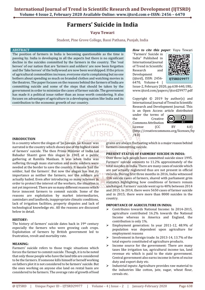 international journal of trend in scientific