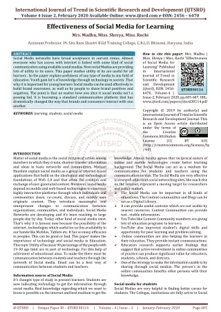 international journal of trend in scientific