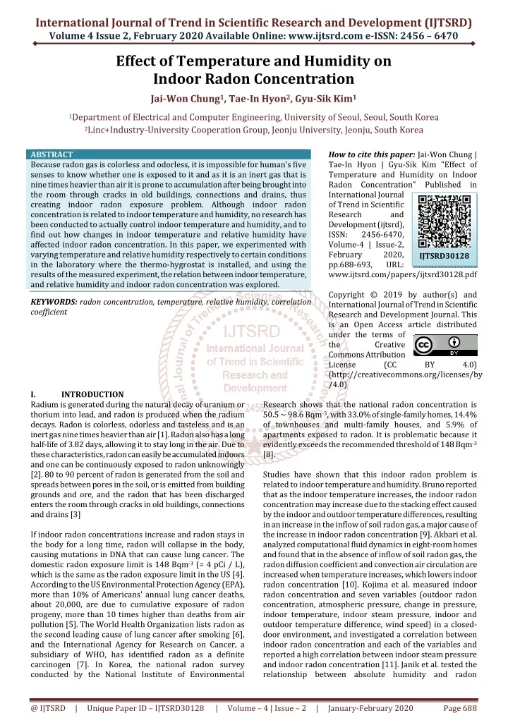 international journal of trend in scientific