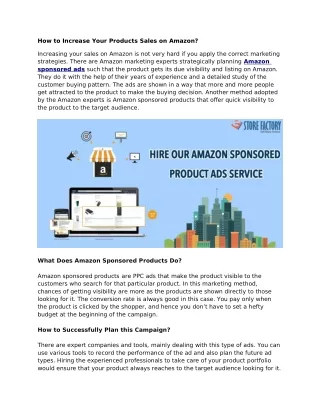 how to increase your products sales on amazon