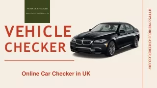 Best Online Car Checker in Nottingham Uk | Vehicle Checker