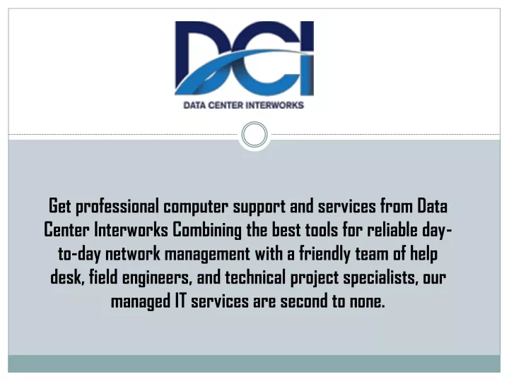 get professional computer support and services