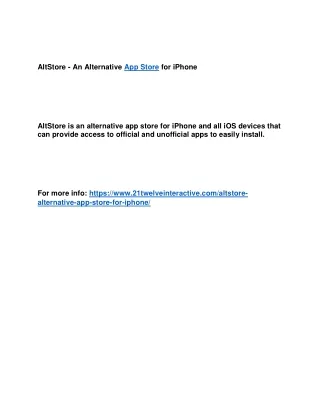 altstore an alternative app store for iphone