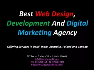 Best Web Design, Development and Digital Marketing agency