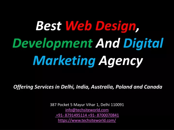 best web design development and digital marketing