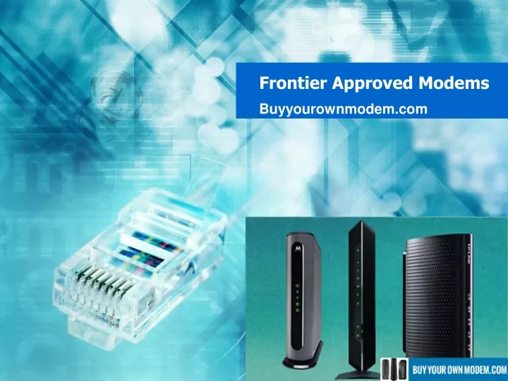 frontier approved modems