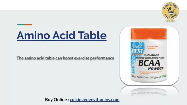amino acid table