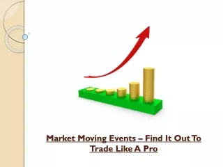 Market Moving Events – Find It Out To Trade Like A Pro