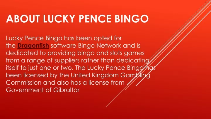 about lucky pence bingo