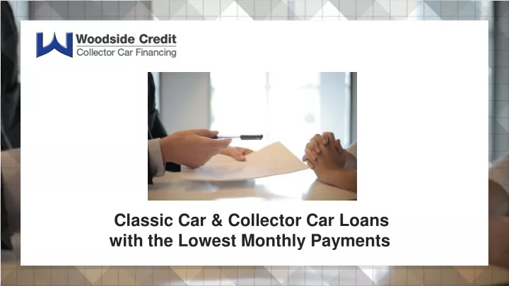 classic car collector car loans with the lowest