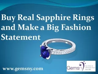 buy real sapphire rings and make a big fashion