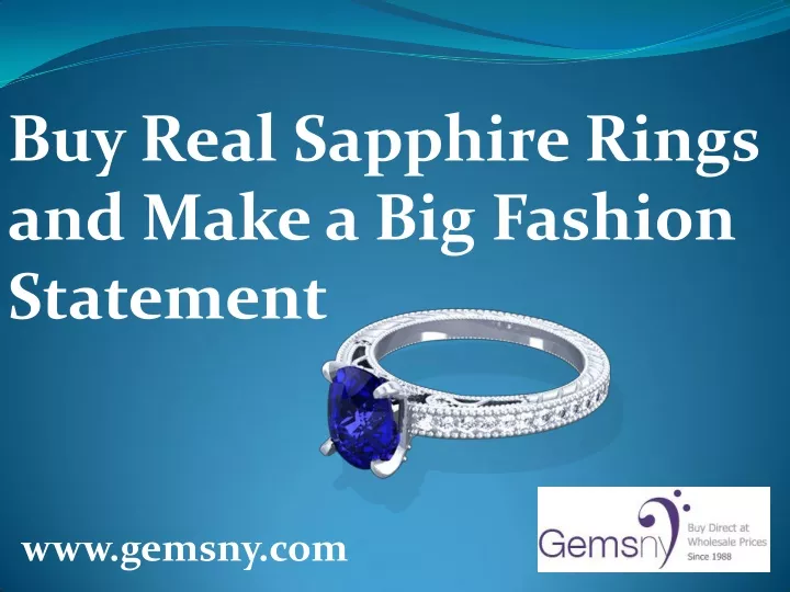 buy real sapphire rings and make a big fashion