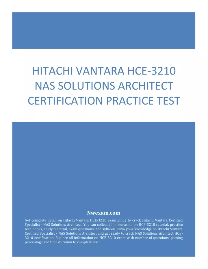 hitachi vantara hce 3210 nas solutions architect