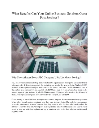 what benefits can your online business get from
