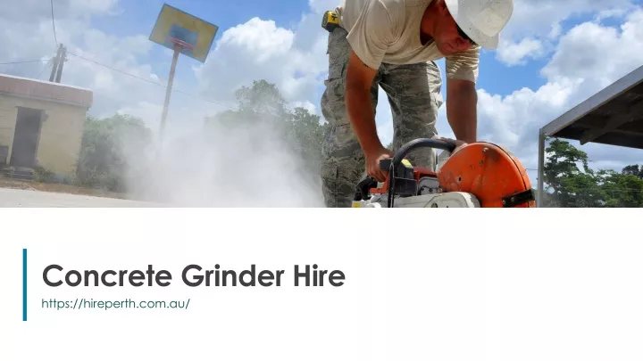 concrete grinder hire