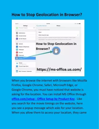 how to stop geolocation in browser