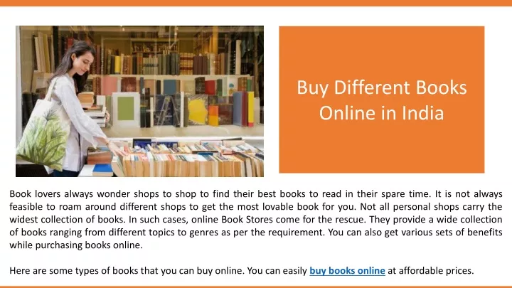 buy different books online in india