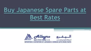 Japanese Brands | Japanese Auto Parts in Dubai| Allegro Middle East