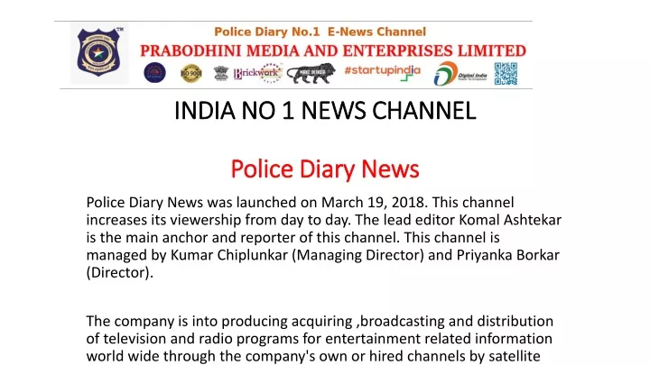 india no 1 news channel police diary n ews