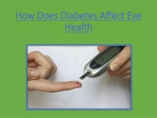 How Does Diabetes Affect Eye Health | Dr Swati Sinkar