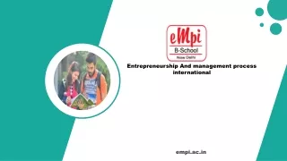 entrepreneurship and management process