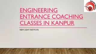 Engineering Entrance Coaching Classes in Kanpur