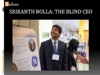 srikanth bolla the blind ceo