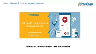 telehealth reimbursement risks and benefits