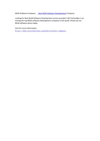 mlm software company