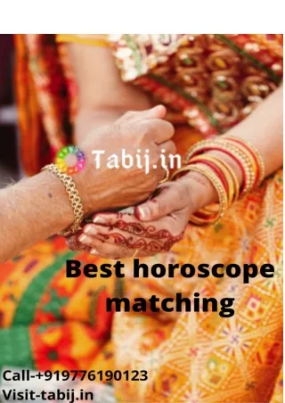 Horoscope matching for marriage: Asset a deserve beloved one for future