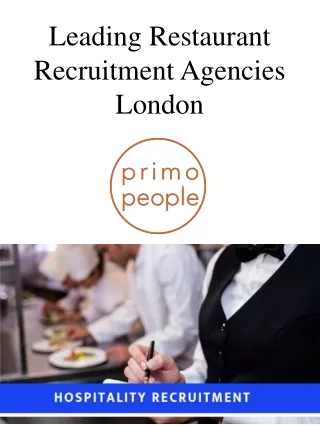 Leading Restaurant Recruitment Agencies London
