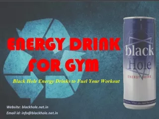 Energy Drink For Gym