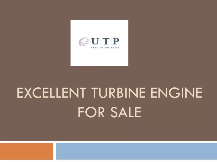 excellent turbine engine for sale