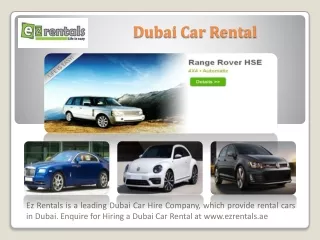 EZ Rentals Dubai Car Rental