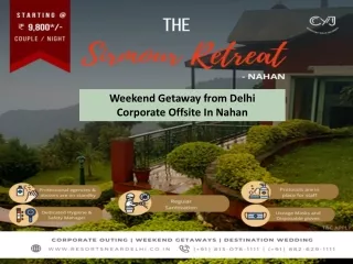 Sirmour Retreat Resort  | Weekend Getaways from Delhi