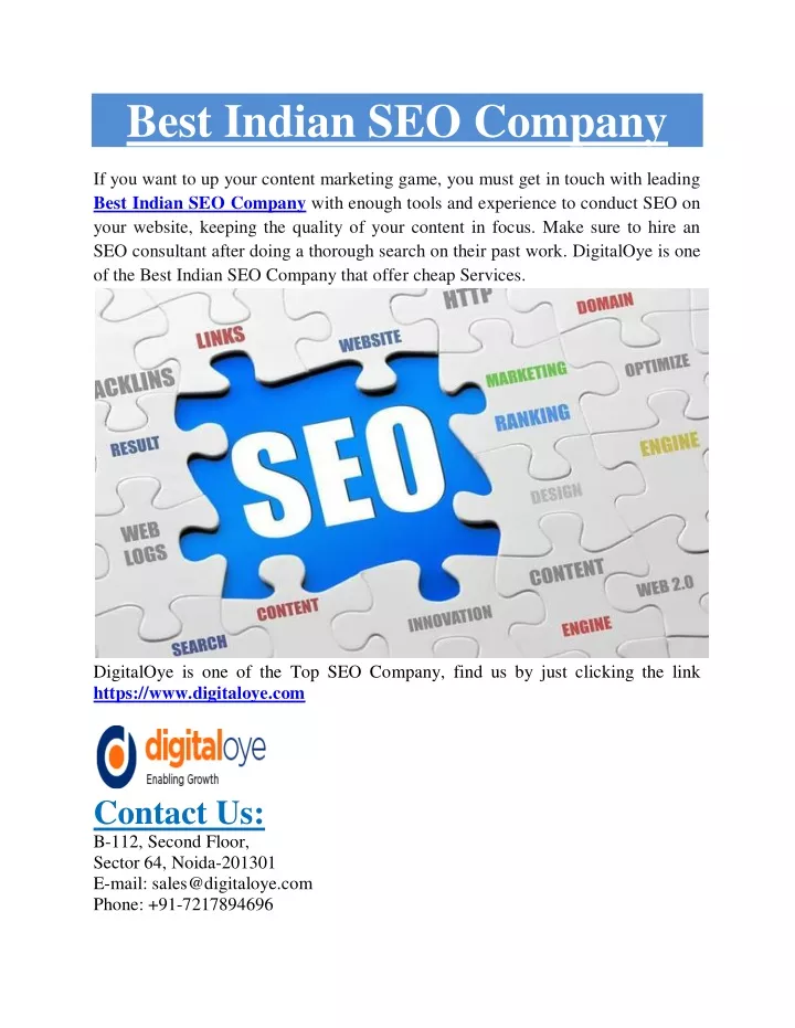 best indian seo company