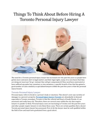 Personal Injury Lawyer Toronto | Singer Kwinter