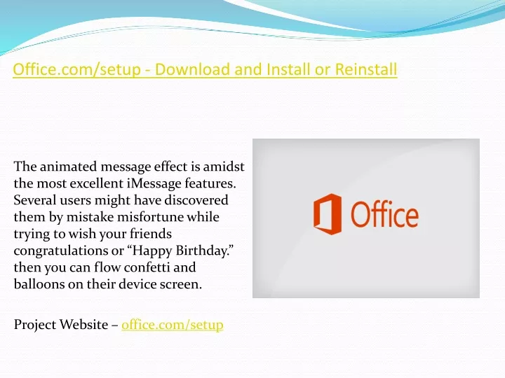 office com setup download and install or reinstall