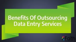 benefits of outsourcing data entry services
