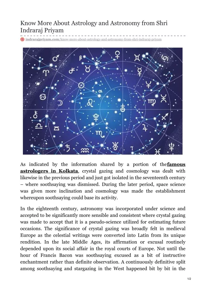 know more about astrology and astronomy from shri