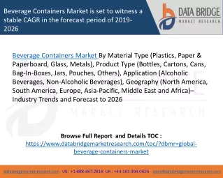 beverage containers market is set to witness