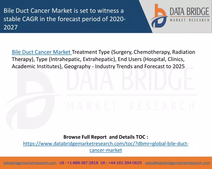 bile duct cancer market is set to witness