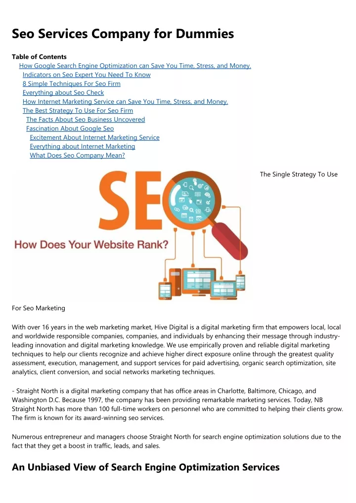 seo services company for dummies