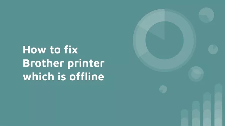 how to fix brother printer which is offline